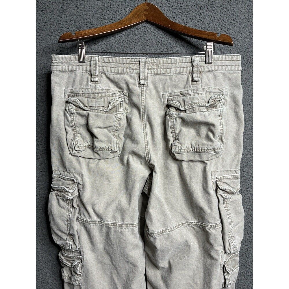 VTG Mossimo Cargo Pants Men 36x28.5 Tactical Utility Y2K Skater Baggy Wide Leg - Picture 6 of 16